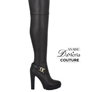 The Tailia Over The Knee Boot - Alluring Appeal with Lug/Traction Platform